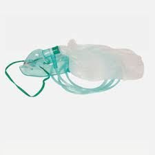 Mascarrilla para oxigeno con reservorio adulto y pediatrica
